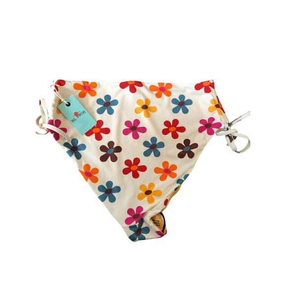 Marine Layer Oaxaca Bikini Set Top & Bottoms High Waisted Floral White  NWT M - Picture 7 of 11